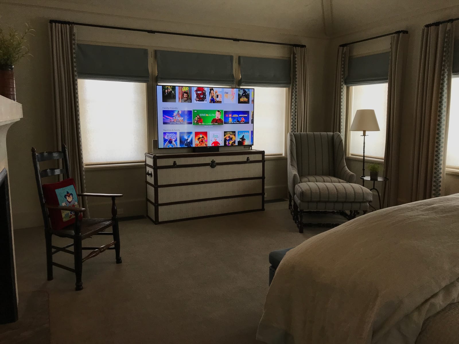 Bedroom smart home installation
